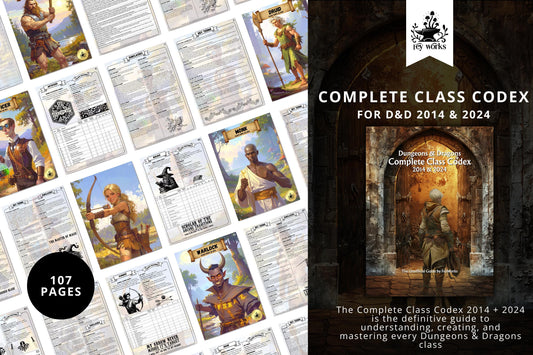 DnD 5e Class Codex: 2014 & 2024 Dungeons and Dragons Guide (PDF ebook)