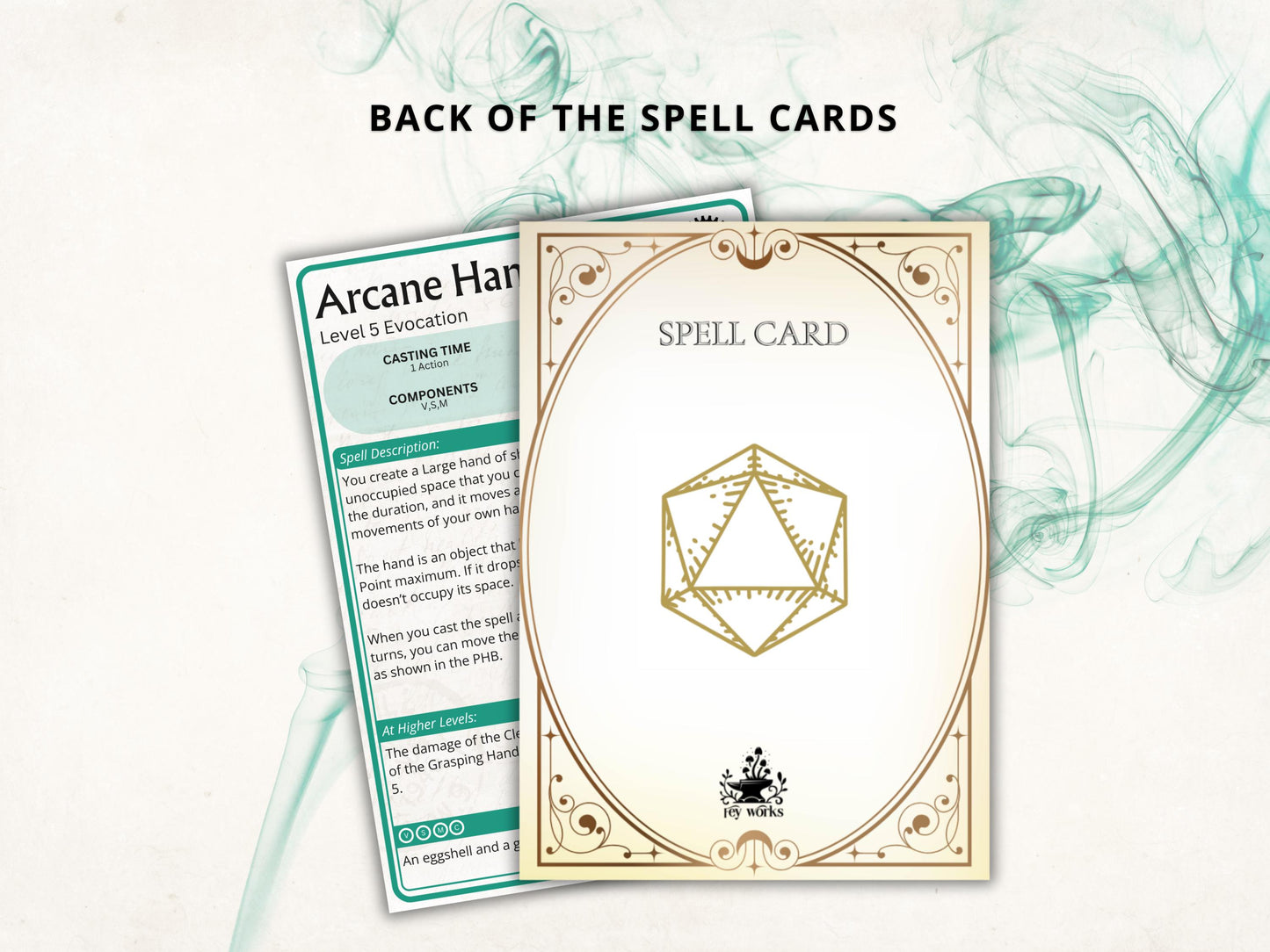 Artificer Spell Cards 5e: D&D Spell Book (2024 Digital Download)