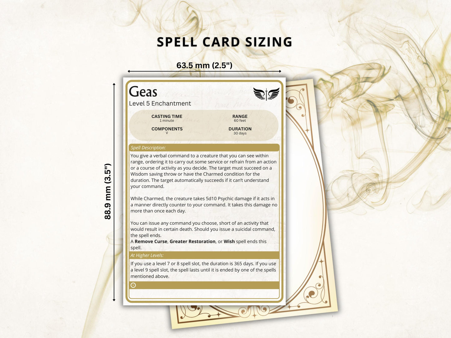 Paladin Spell Cards 5e: D&D Spell Book (Digital Download, 2024 Ruleset)