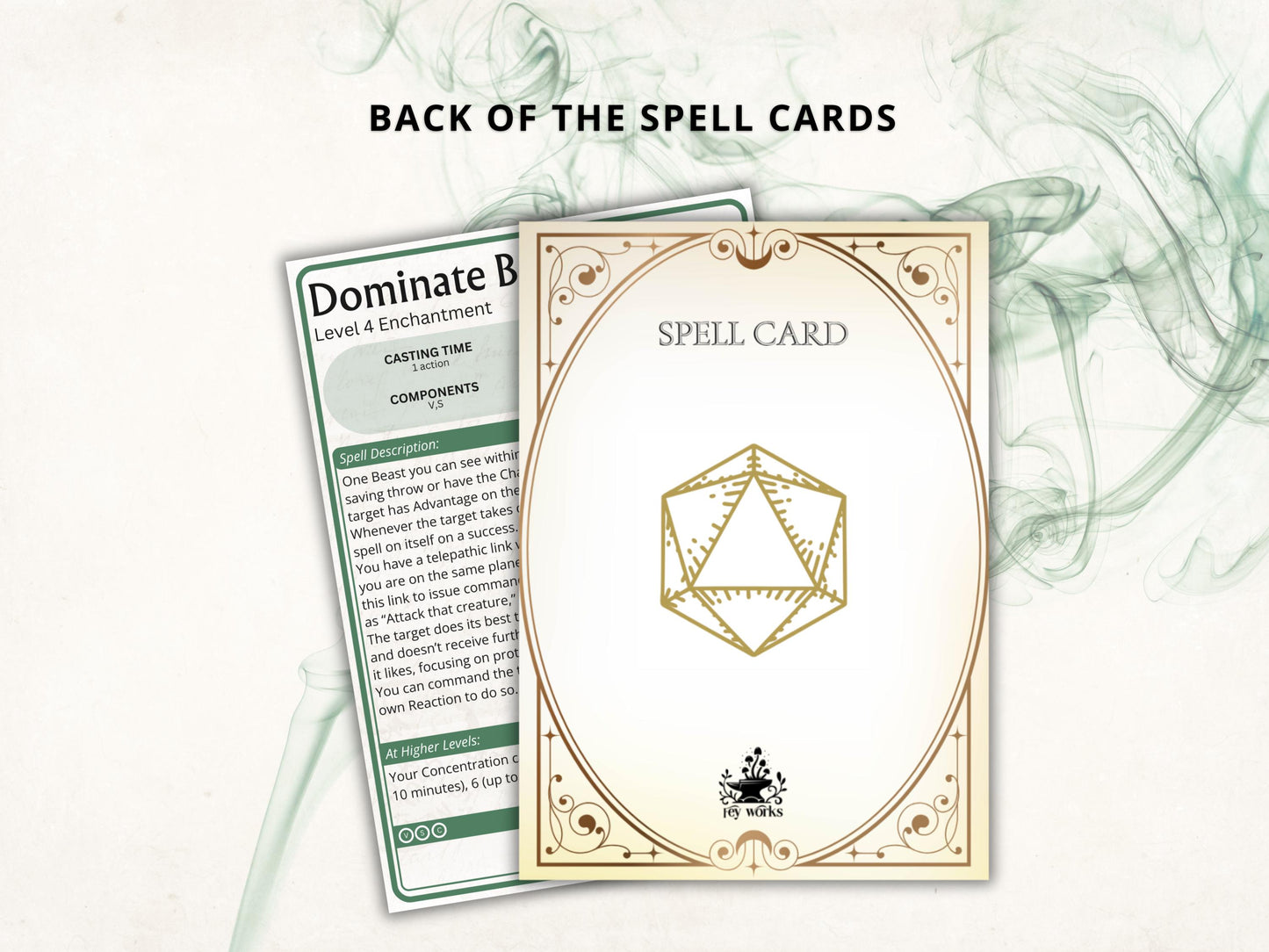 Ranger Spell Cards 5e: D&D Spell Book (Digital Download, 2024 Ruleset)