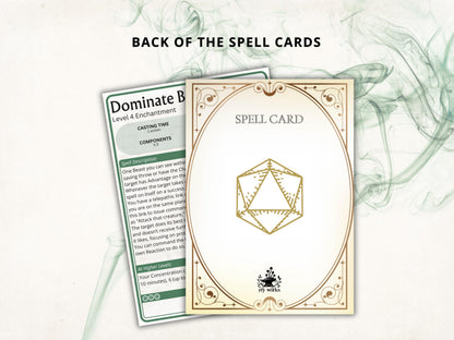 Ranger Spell Cards 5e: D&D Spell Book (Digital Download, 2024 Ruleset)