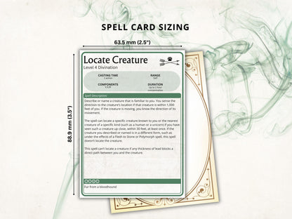 Ranger Spell Cards 5e: D&D Spell Book (Digital Download, 2024 Ruleset)