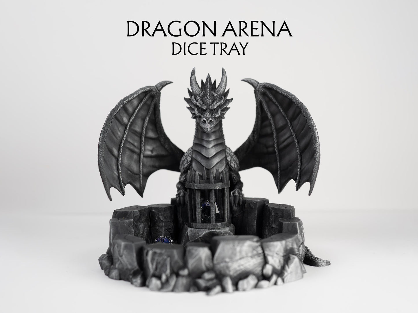 Dragon Arena Dice Tray with Jail: D&D Gaming Accessory