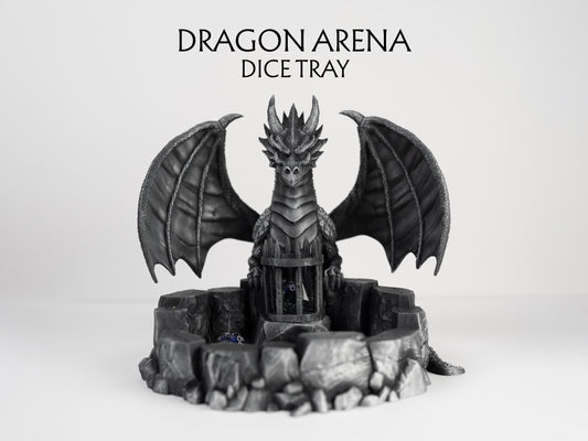 Dragon Arena Dice Tray with Jail: D&D Gaming Accessory