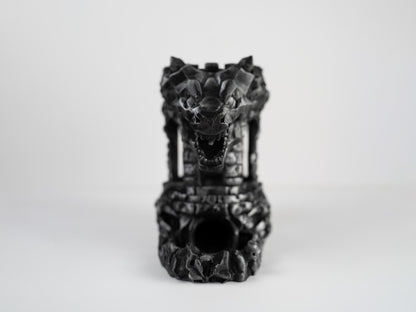 Dragon Fortress Dice Tower Can Holder: Dungeons and Dragons RPG Gaming Accessory
