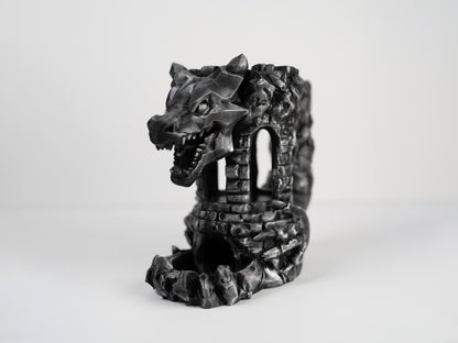 Dragon Fortress Dice Tower Can Holder: Dungeons and Dragons RPG Gaming Accessory