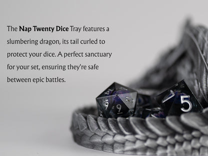 Sleeping Dragon Dice Holder: D&D Tabletop Accessory