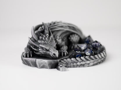 Sleeping Dragon Dice Holder: D&D Tabletop Accessory