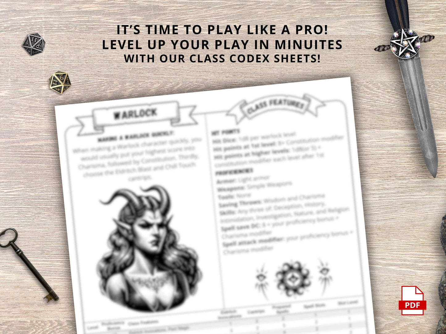 Warlock 5e Cheat Sheet: D&D Class Guide (2024 PDF Download)