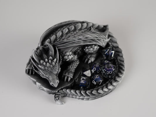 Sleeping Dragon Dice Holder: D&D Tabletop Accessory