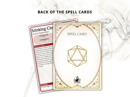 DnD 2024 Spell Cards Bundle, All Classes 5e (Digital Download)