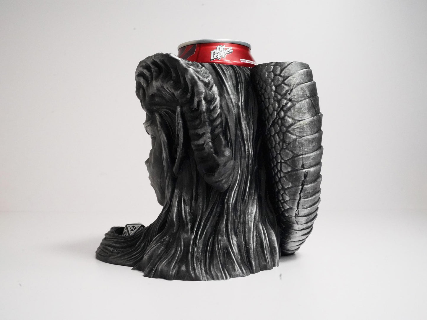 3D Printed Dice Tower & Can Holder: Infernal Gambit DnD Accessory