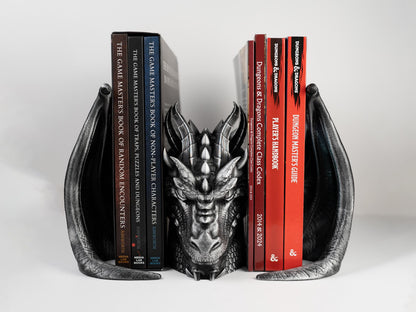 End of the Hoards Dragon Bookends | Dungeons and Dragons D&D Gift | Fantasy Gaming Decor