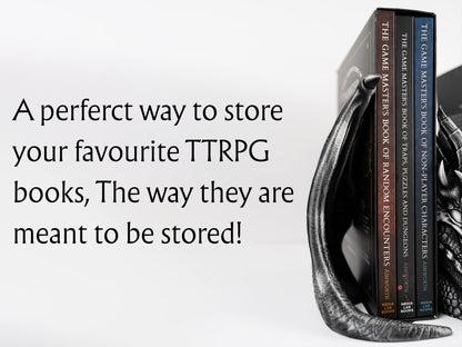 End of the Hoards Dragon Bookends | Dungeons and Dragons D&D Gift | Fantasy Gaming Decor
