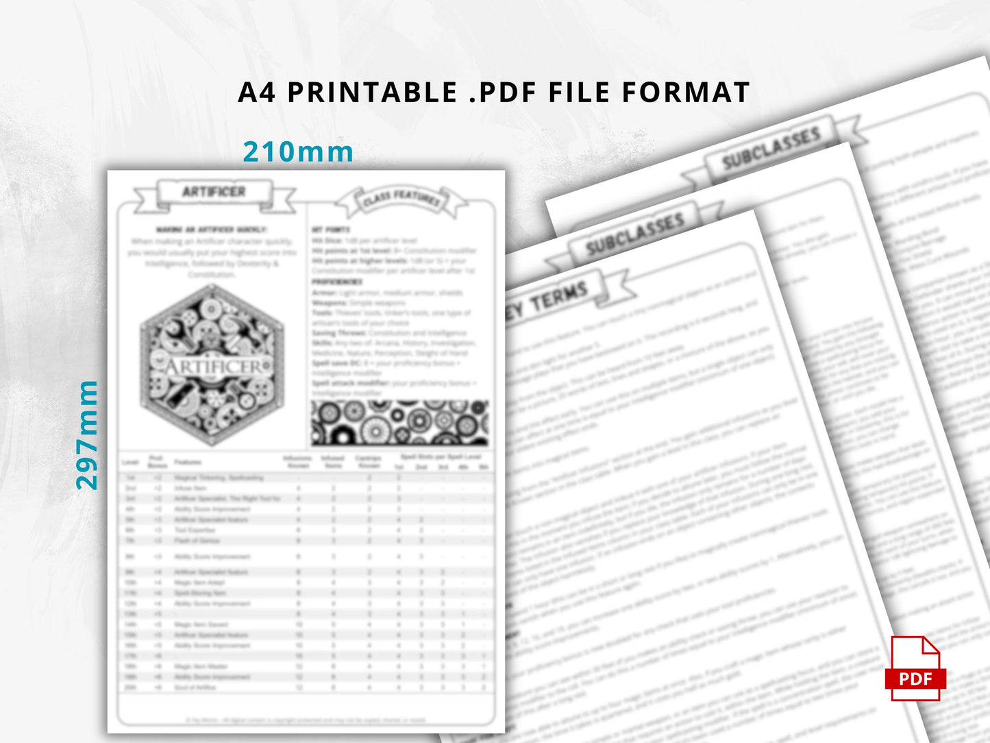 DnD 5e Class Codex Bundle | 13 Player Aid Cheat Sheets (PDF)