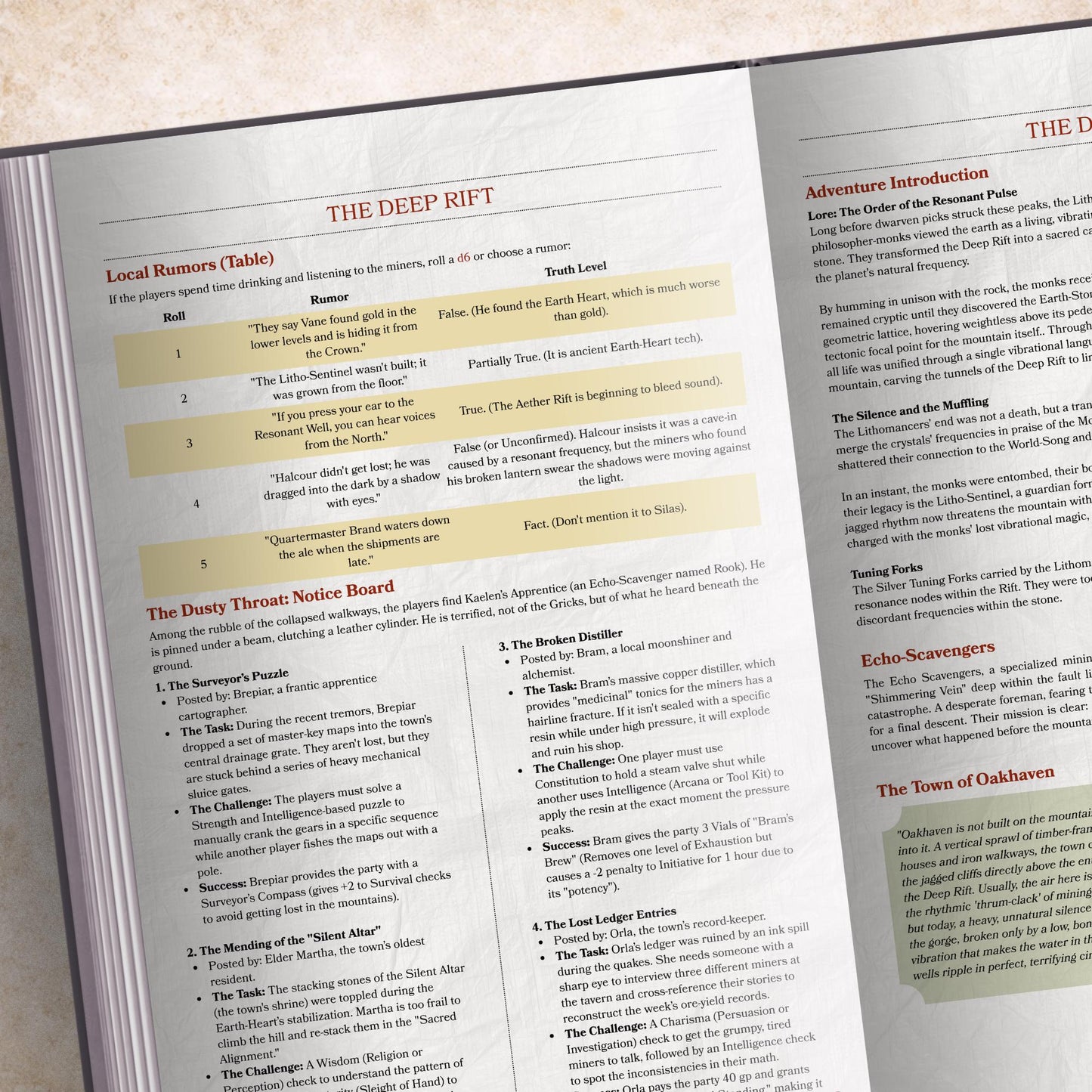 The Deep Rift 5e One-Shot Adventure – Levels 5-7, Printable VTT Maps