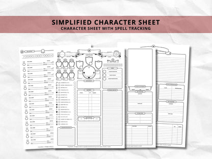 D&D Sorcerer Class Bundle: 5e, 5.5e Spell Cards, Cheat Sheet (Digital Download)