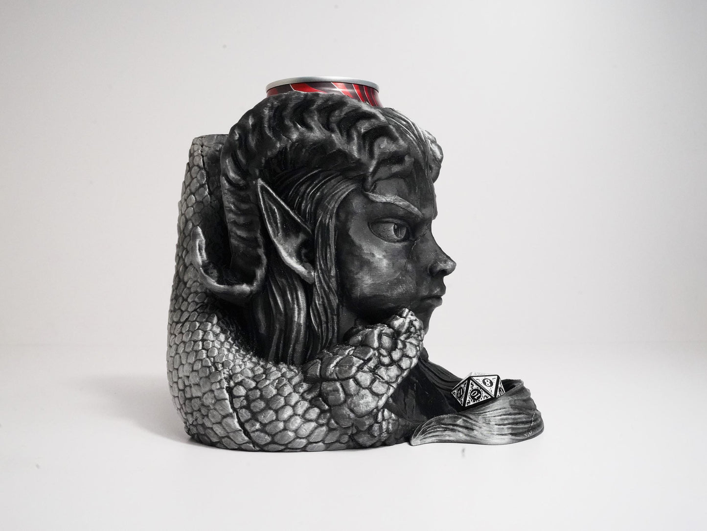 3D Printed Dice Tower & Can Holder: Infernal Gambit DnD Accessory