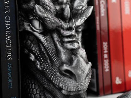 End of the Hoards Dragon Bookends | Dungeons and Dragons D&D Gift | Fantasy Gaming Decor